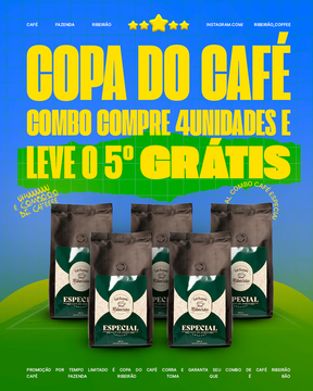 Copa do Café - Compre 4 e Leve 5 - Café em Grãos Especial 250g
